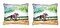 Pair of Betsy Drake Inside Track Large Indoor/Outdoor Pillows 16 Inch X 20 Inch